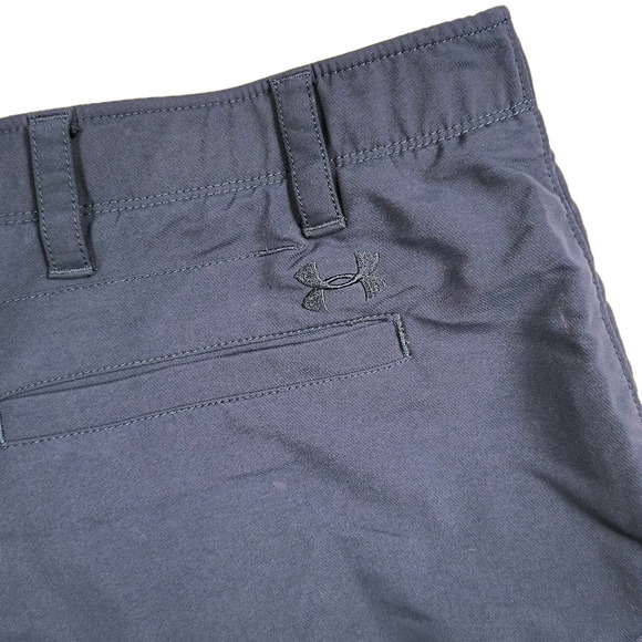 Under Armour Mens Match Play Golf Shorts Loose Fit Navy Blue Gripper Waist Sz 40 - Picture 10 of 10